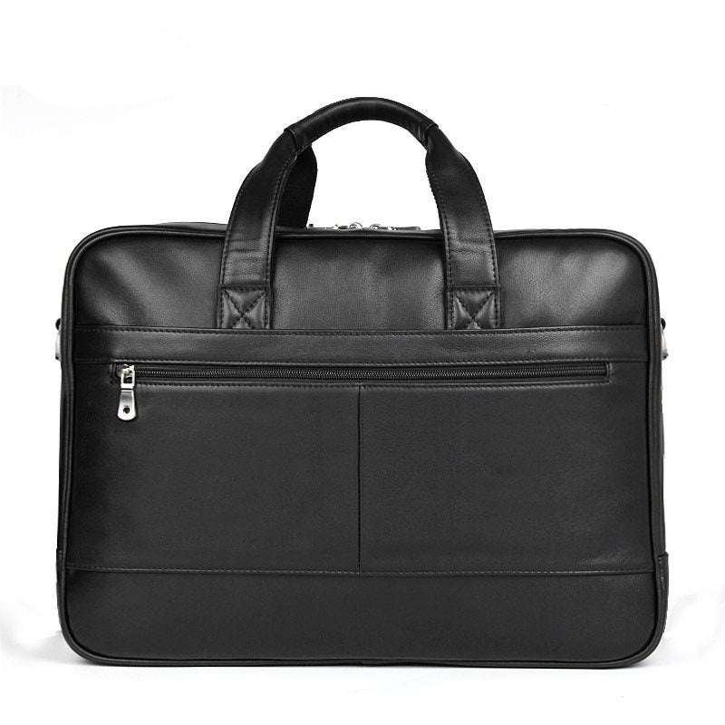 Men's Premium Nappa Leather Briefcase – Genuine Leather Business Laptop Bag