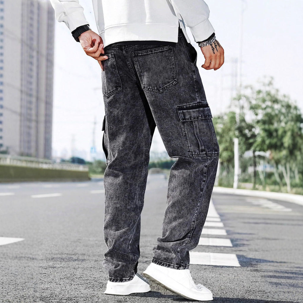 Men's Workwear Jeans | Multi-Pocket Denim Locker Streetstyle