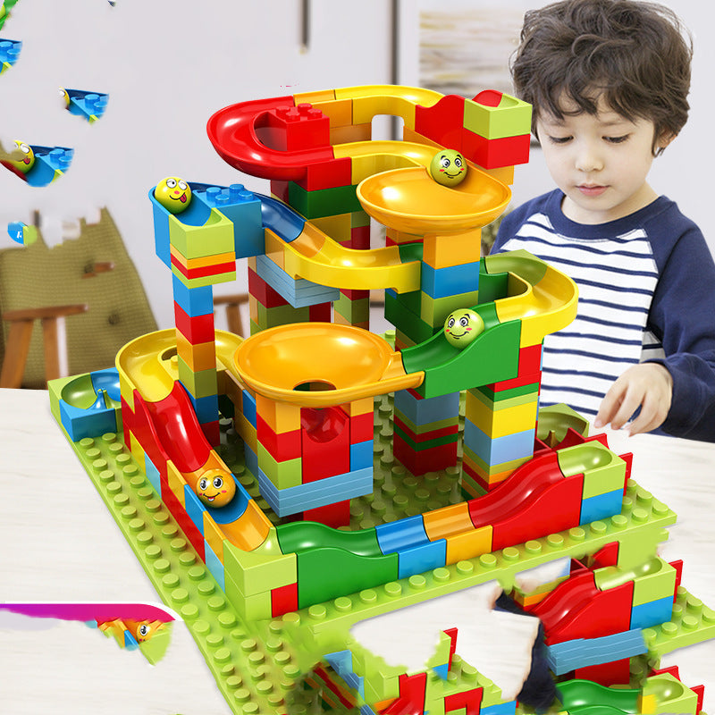 Marble Run Building Blocks for Kids | DIY Creative Race Track