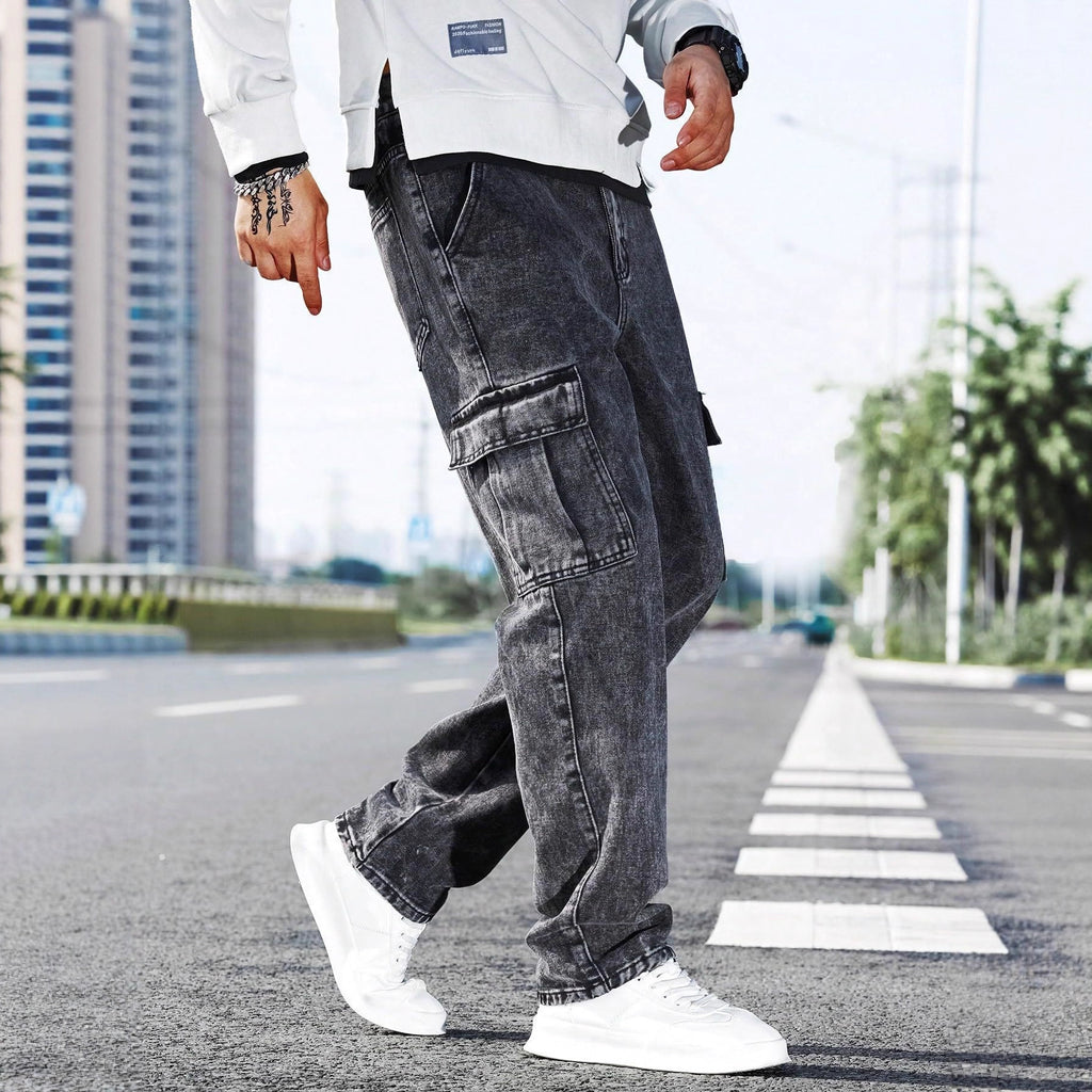 Men's Workwear Jeans | Multi-Pocket Denim Locker Streetstyle
