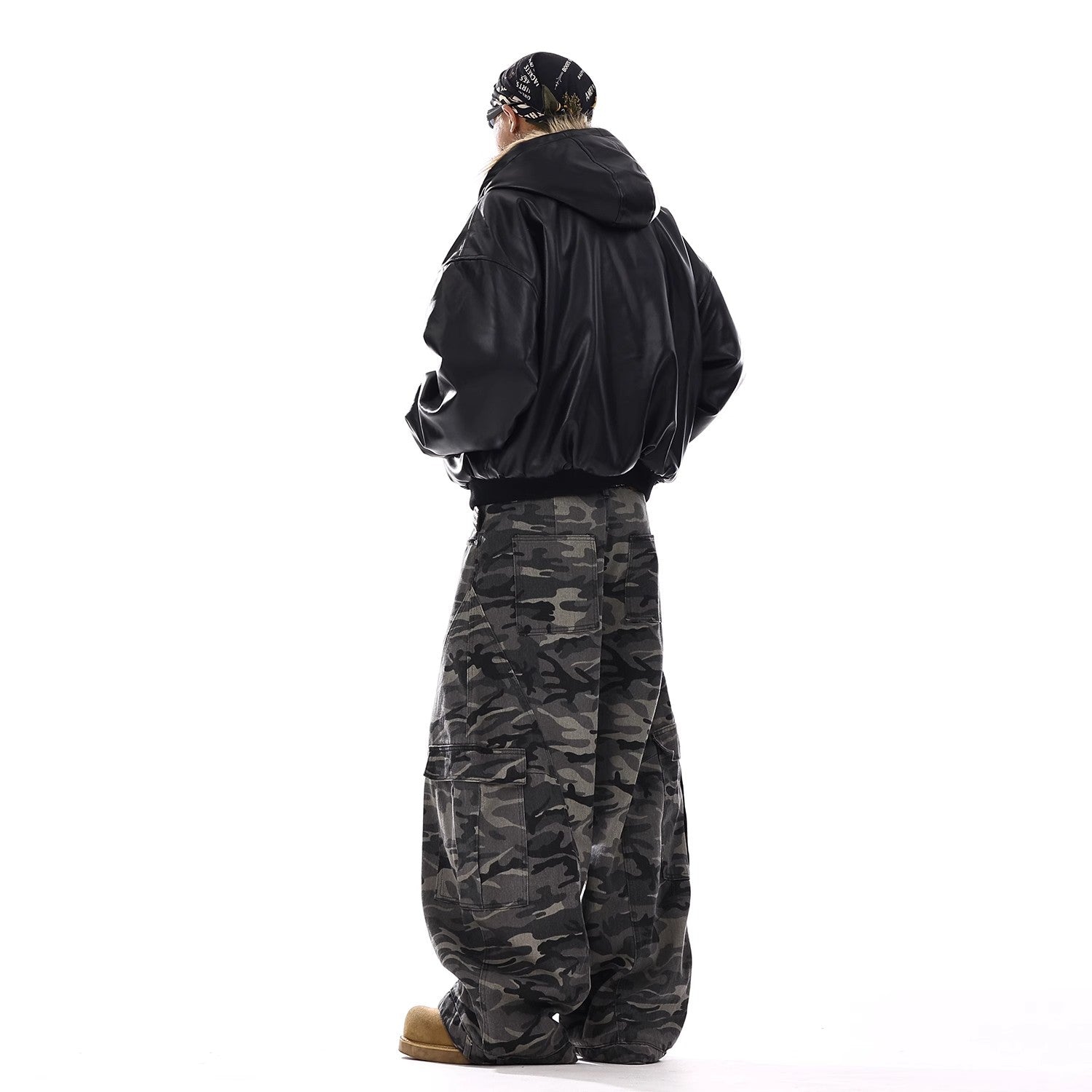 Men's Vintage Camouflage Jeans – American Style Denim Trousers