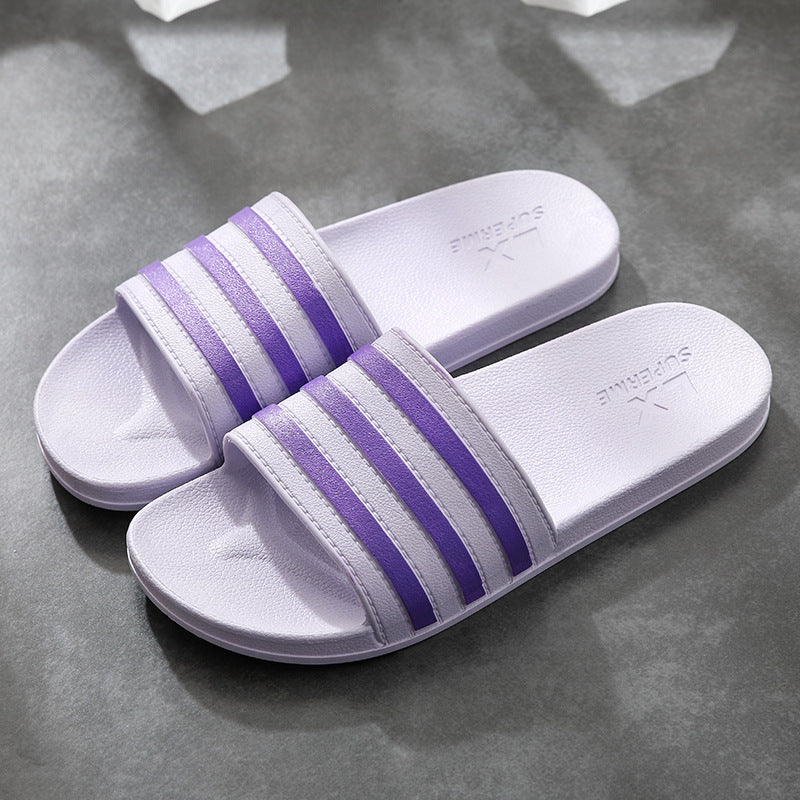 Unisex Bath Slippers | Non-slip & Comfortable Stripe Design