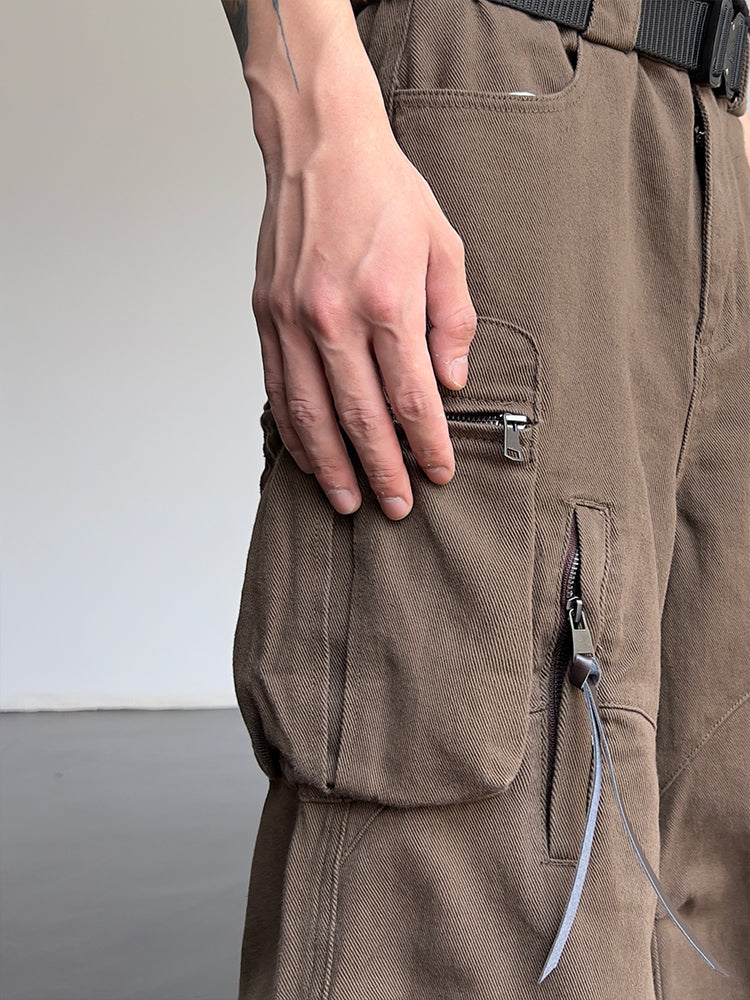 Men's Vintage Trousers High Waist | Wide Leg | Loose Fit