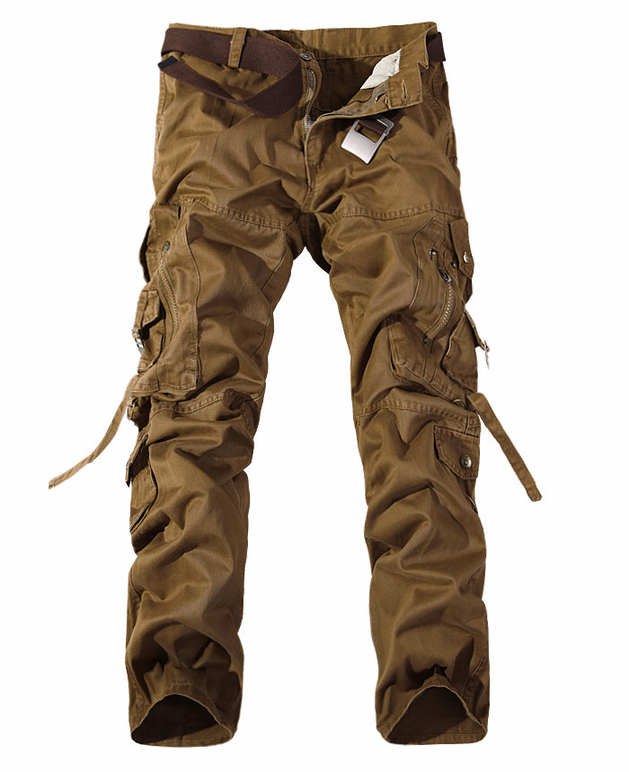 Men's Washed Cargo Pants | Multi Pocket | Vintage Streetwear