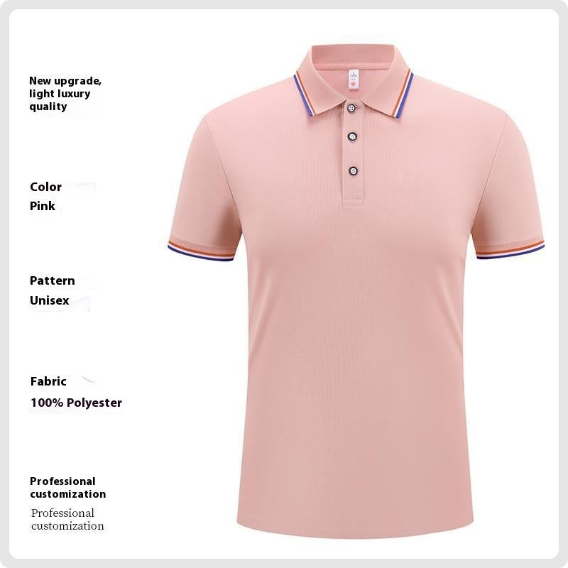 Men's Ice Silk Polo Shirt Short Sleeve | Summer Breathable Elegant.