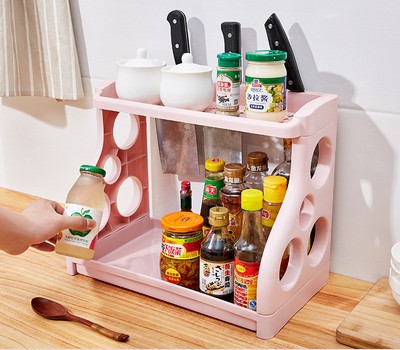 Multi-tier kitchen shelf | Space-saving kitchen organizer
