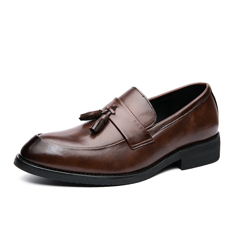 Men's Leather Loafer Tassel | Elegant Business Wedding Shoes