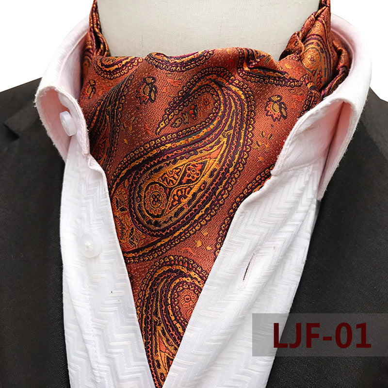 Men's Scarf Jacquard British Elegant Polyester Durable