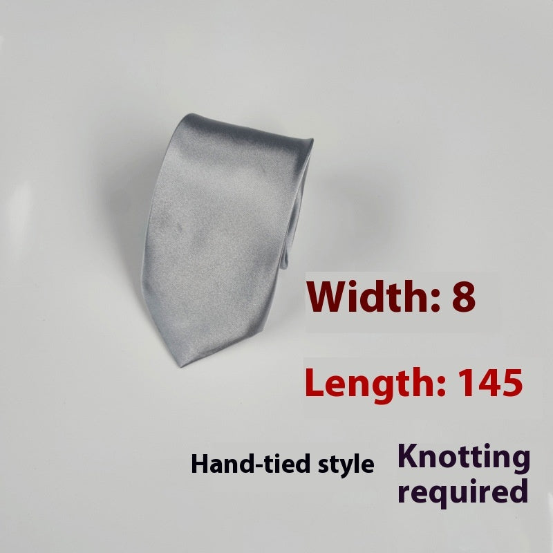 Herren Krawatte schwarz 8cm elegant klassisch Business Stil