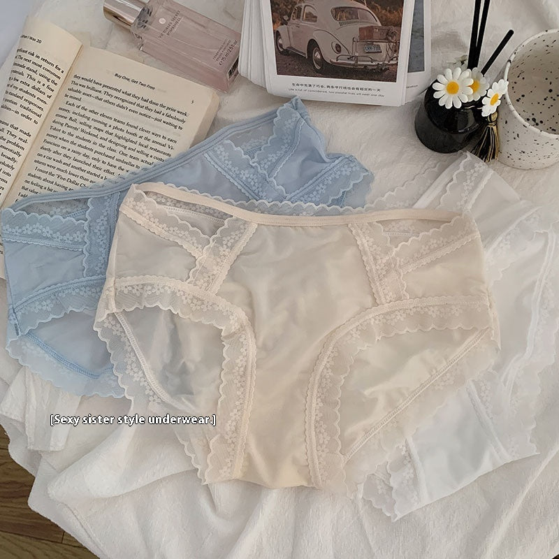 Damen Spitzen Slip mit Cut-Out – Verführerisch, elegant & bequem