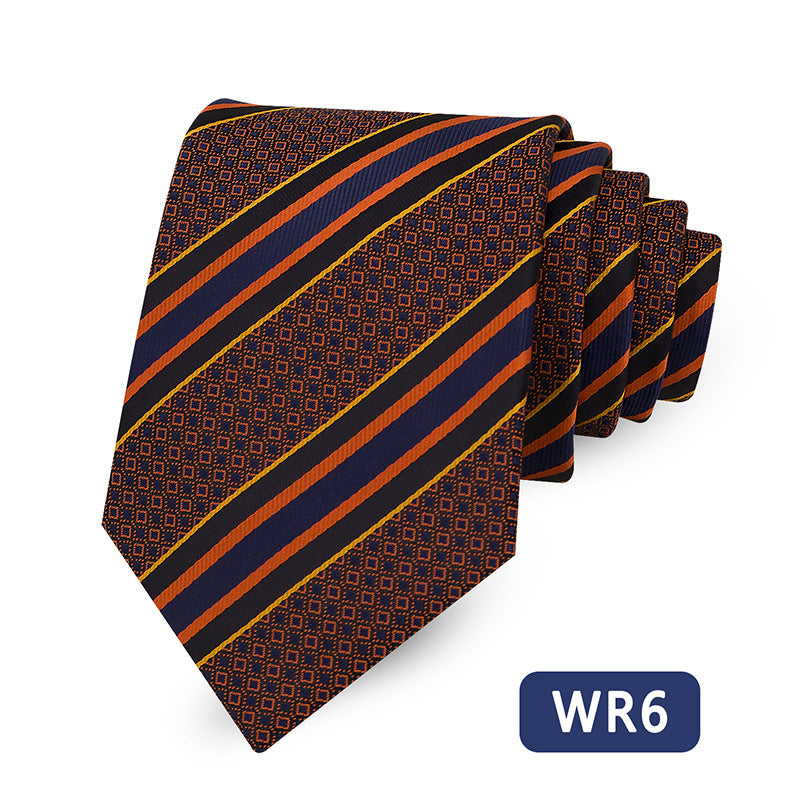 Men's Striped Tie Elegant Business Casual Modern