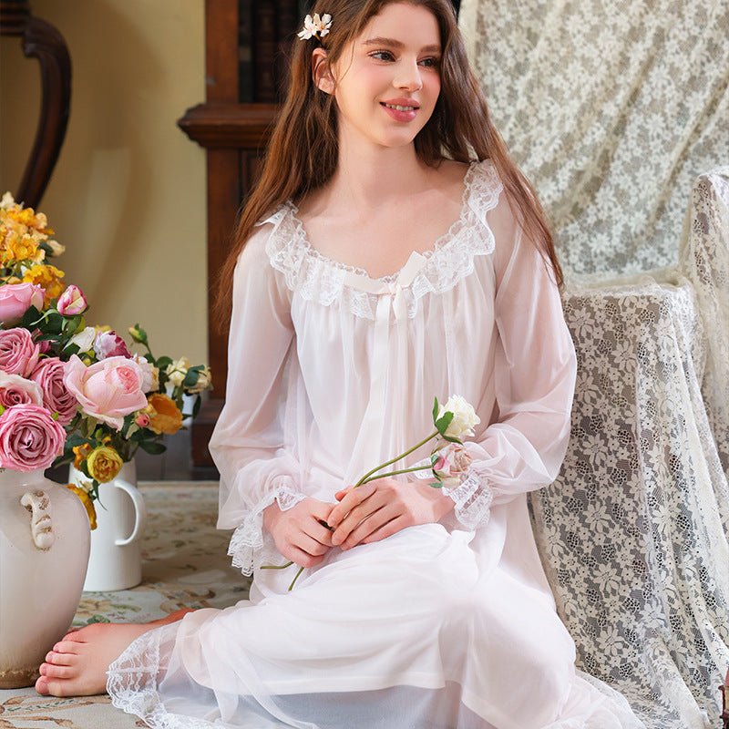 Women's Princess Long-Sleeve Pajamas – Spring Autumn Loungewear