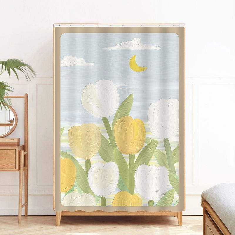 Children's Curtain Velcro Cartoon | Cabinet Curtain without Drilling