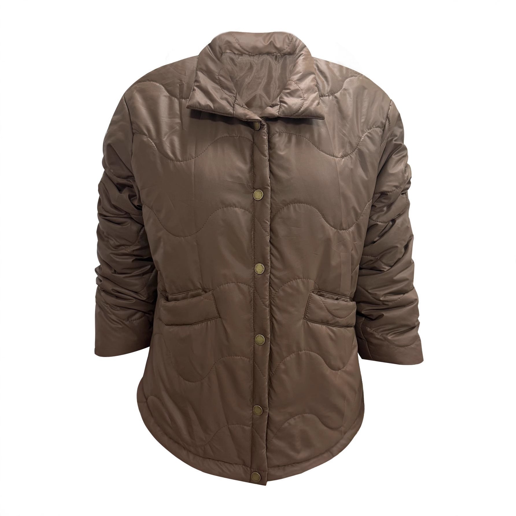Women's Short Coat | Elegant Fashion Coat with Buttons