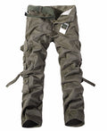 Men's Washed Cargo Pants | Multi Pocket | Vintage Streetwear