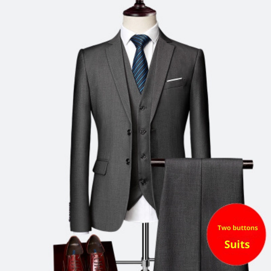 Men's Black Business Suit – Elegant Slim Fit Modern Set