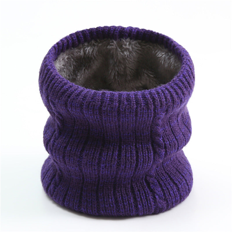 Men's Scarf Striped Fleece Warm Knit Winter Modern