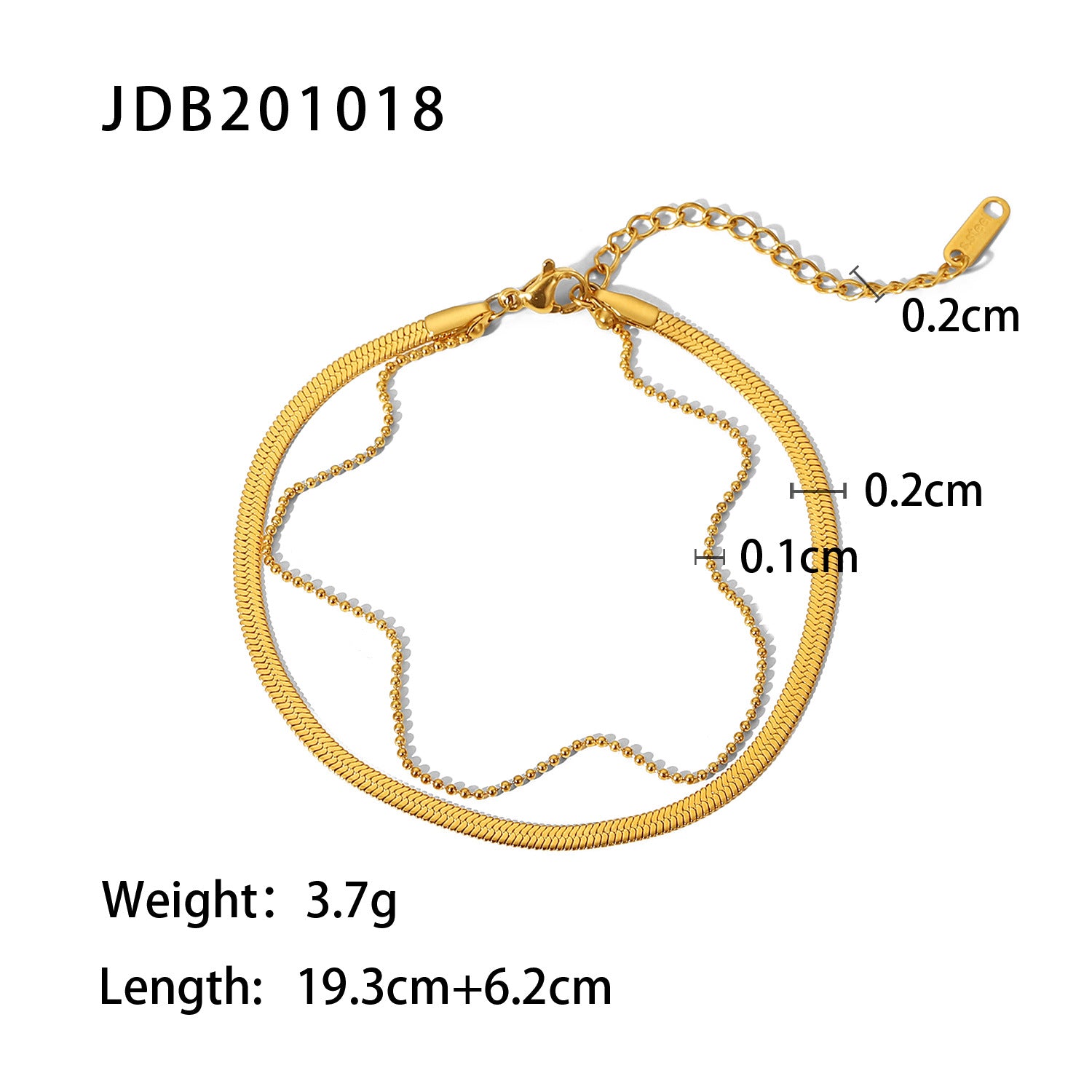 Elegant Stainless Steel Ankle Bracelet for Women – Stylish Anklet with a Modern Design