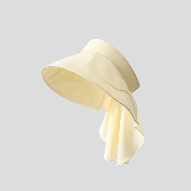 Women's Sun Hat Open with Neck Flap – Wide Brim Summer Hat