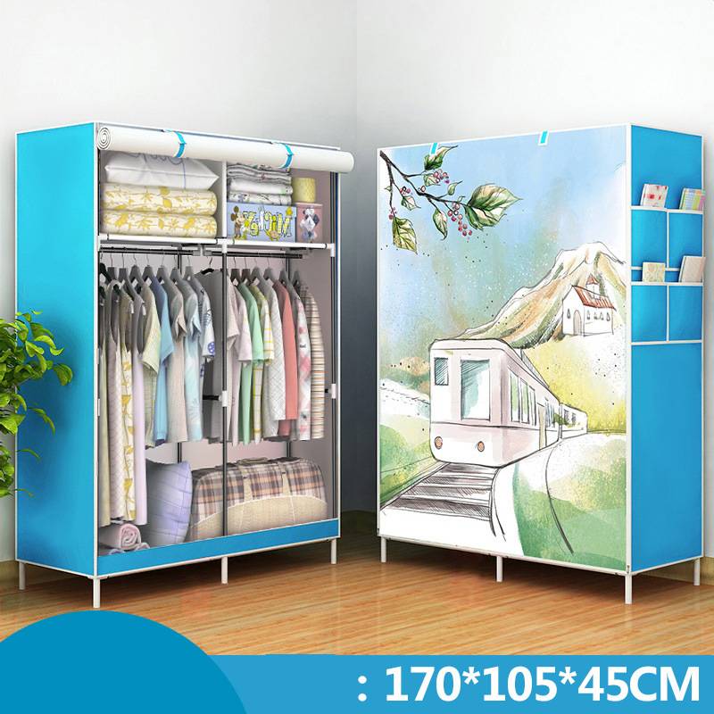Fabric Wardrobe Dustproof | Foldable Single Room Organizer