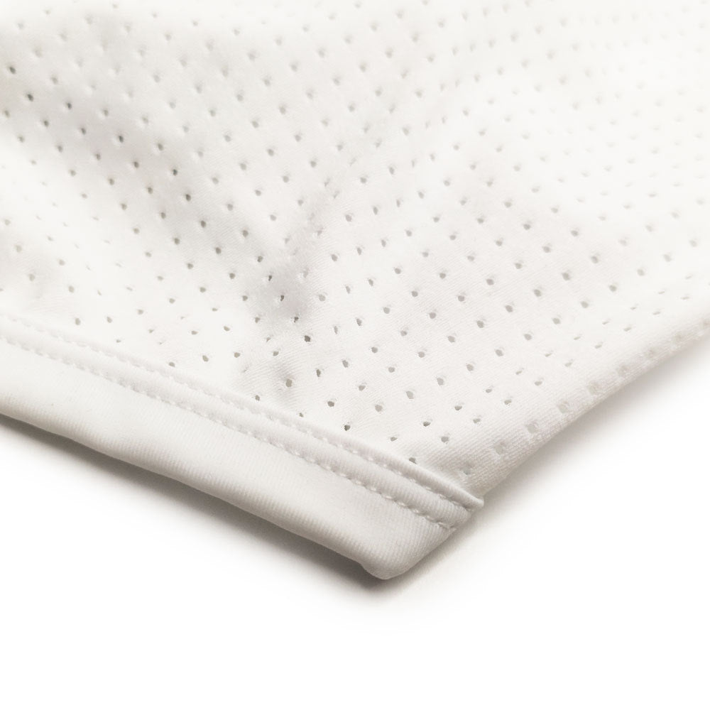 Men's Mesh Swim Brief White | Breathable Sexy Swim Trunks Sporty