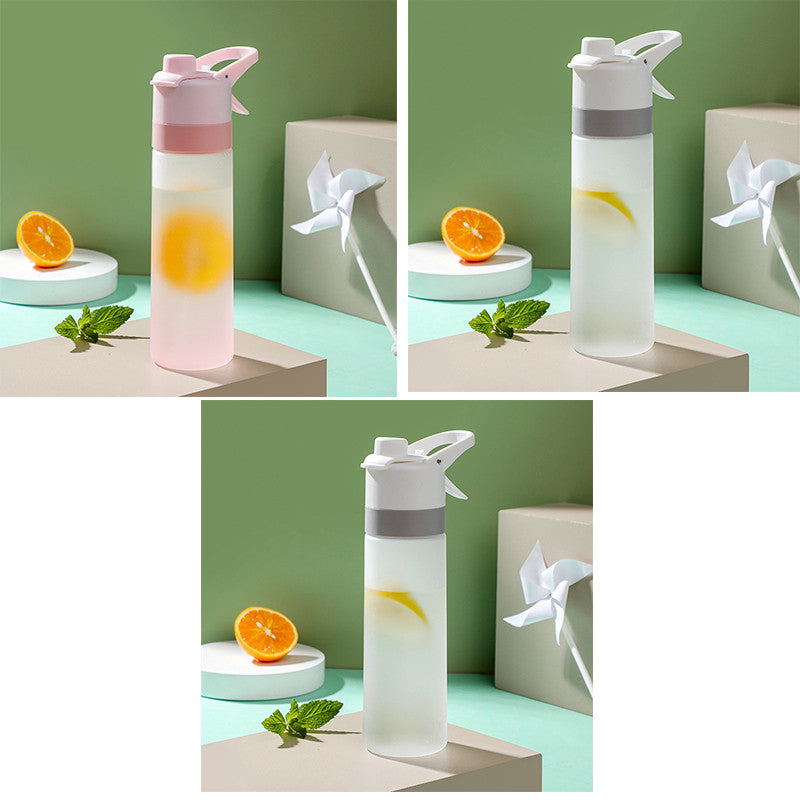 Spray Drinking Bottle Premium – Sports Water Bottle with Mist Function