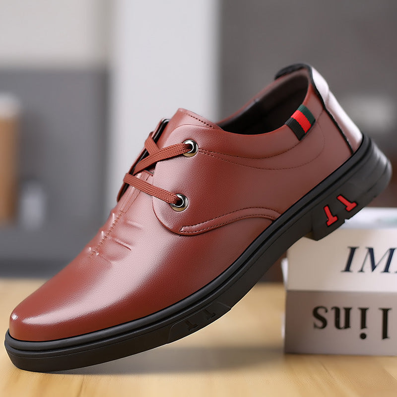Men's Soft Leather Round Toe Shoes | Comfortable Casual Stylish