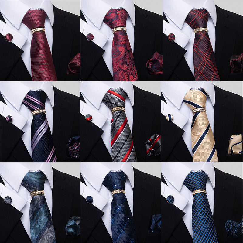 Men's Tie colorful striped floral modern elegant statement