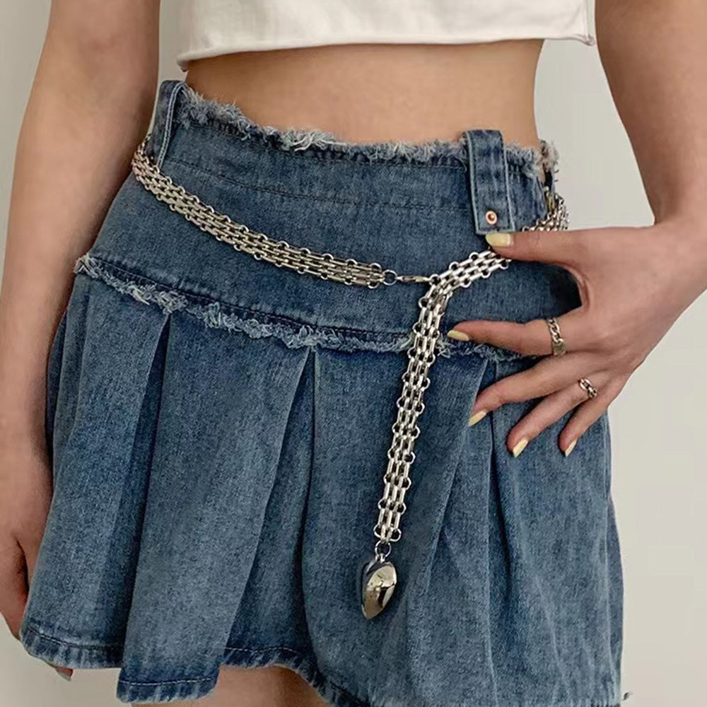 Taillenkette Herz Metall Unisex | Trendige Waist Chain