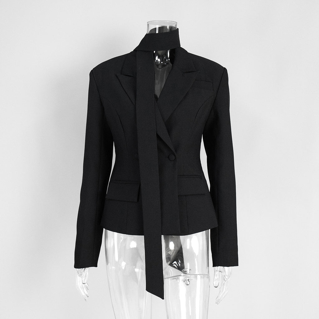 Eleganter Damen-Blazer mit Taillengürtel – Figurbetont & Wintertauglich