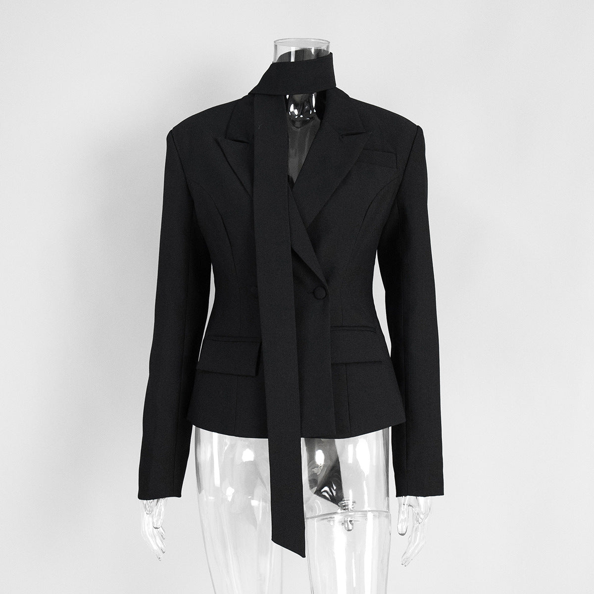 Eleganter Damen-Blazer mit Taillengürtel – Figurbetont & Wintertauglich