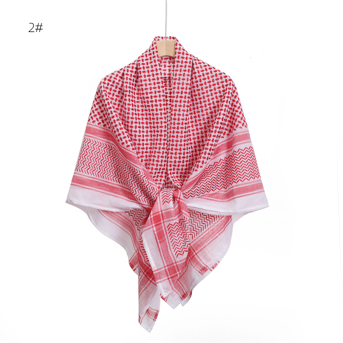 Men's Scarf Jacquard Wave Pattern Large Square Elegant