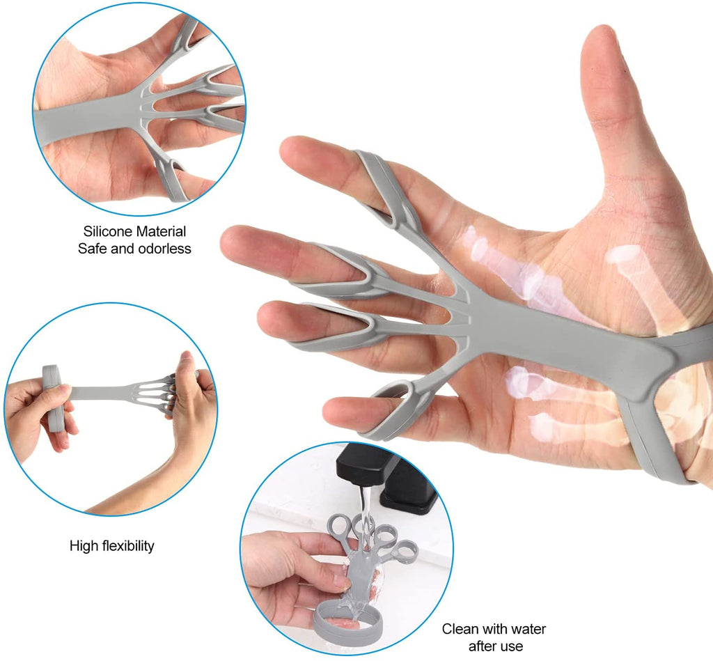 Silicone Finger Exerciser Set | Hand Trainer for Grip Strength & Rehabilitation