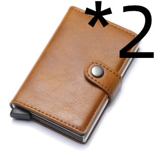 RFID Men's Wallet | Aluminum | Anti-theft Leather Wallet