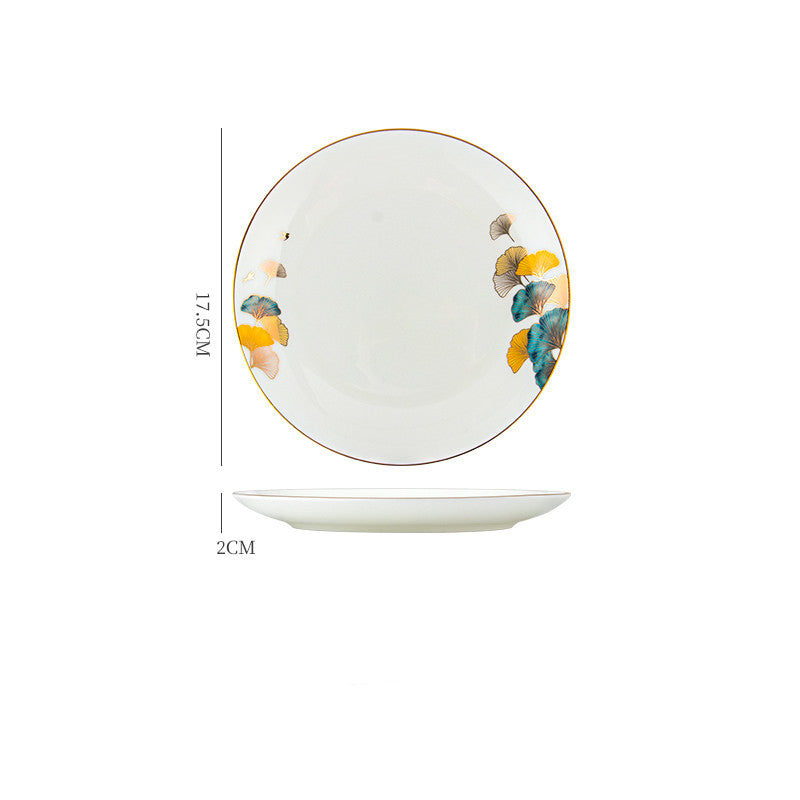 Ceramic Steak Plate Porcelain | Elegant Dinner Plate Kitchen