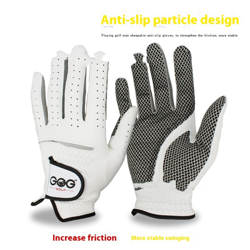 Golf Glove Leather Sheepskin Precise Grip Men's High-Quality