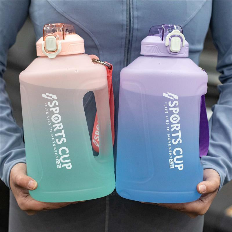 XL Sport Water Bottle with Straw - Large Fitness Water Bottle