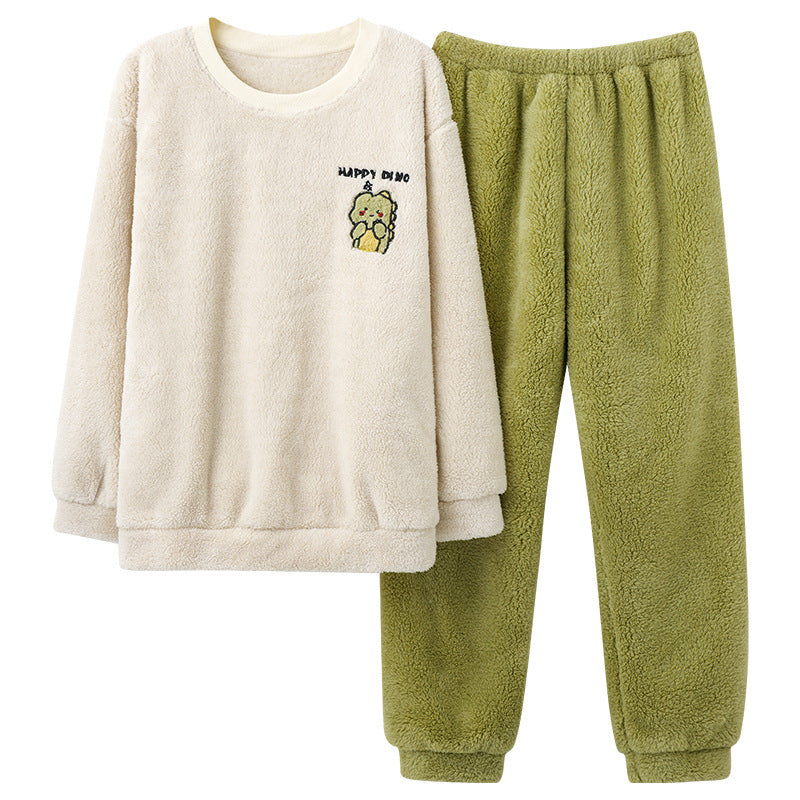 Herren Winter Pyjama Set Coral Fleece | Warm & weich Nachtwäsche | Thermo Homewear