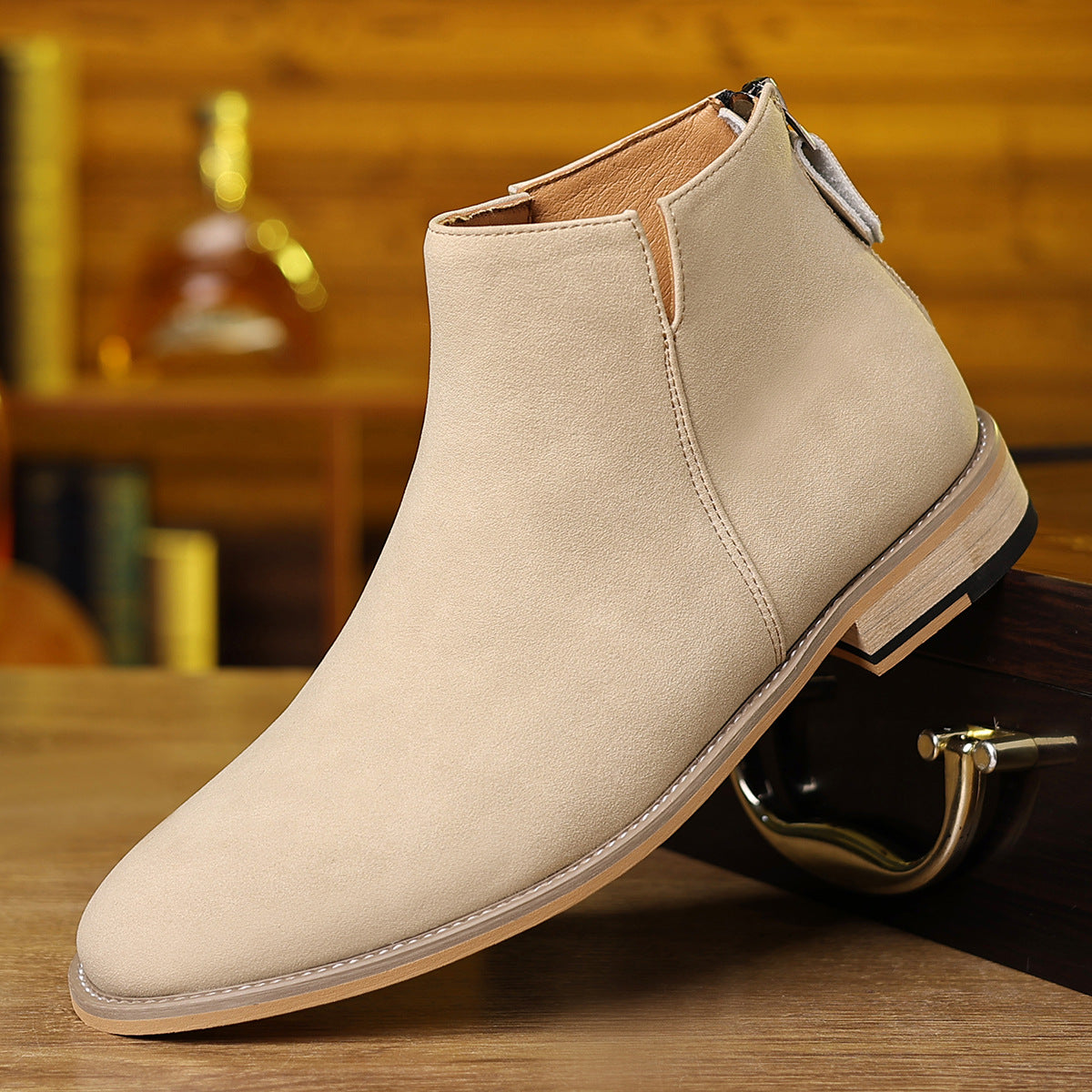 Men's Retro Martin Boots Matte – Autumn Winter High Top Ankle Boots