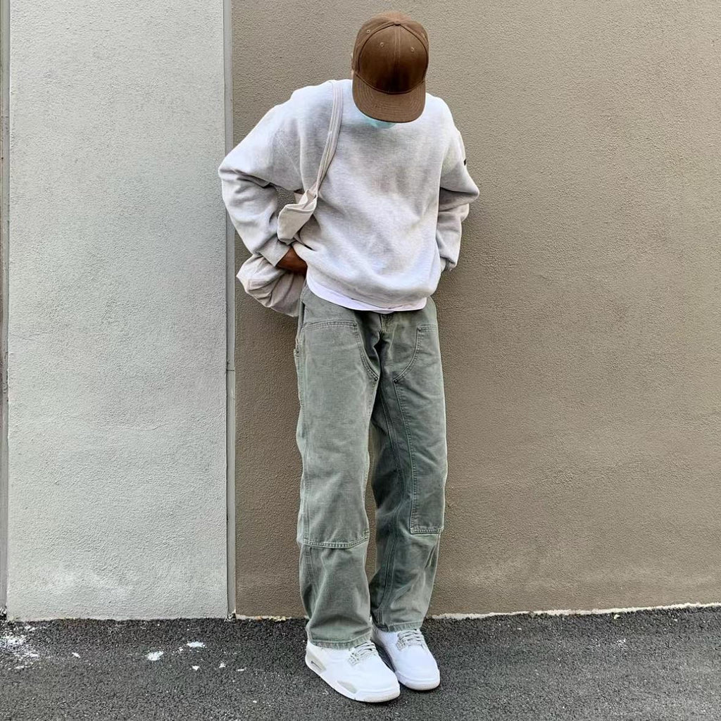 Men's Washed Canvas Overalls | Double Knee | Workwear Style