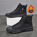 Men's High Top Safety Shoes Breathable – Non-Slip with Side Zipper