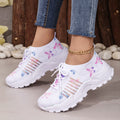 Women's Flyknit Sneakers with Butterfly Pattern | Comfortable Elegant