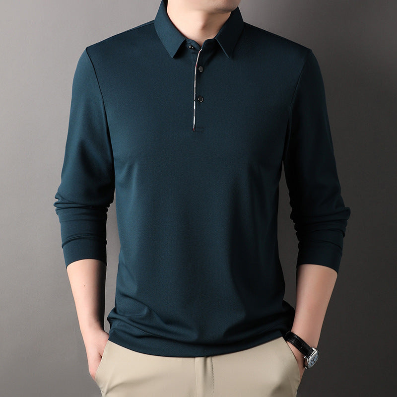Men's Long-Sleeved Polo Shirt – Stylish Casual Shirt Spring Autumn