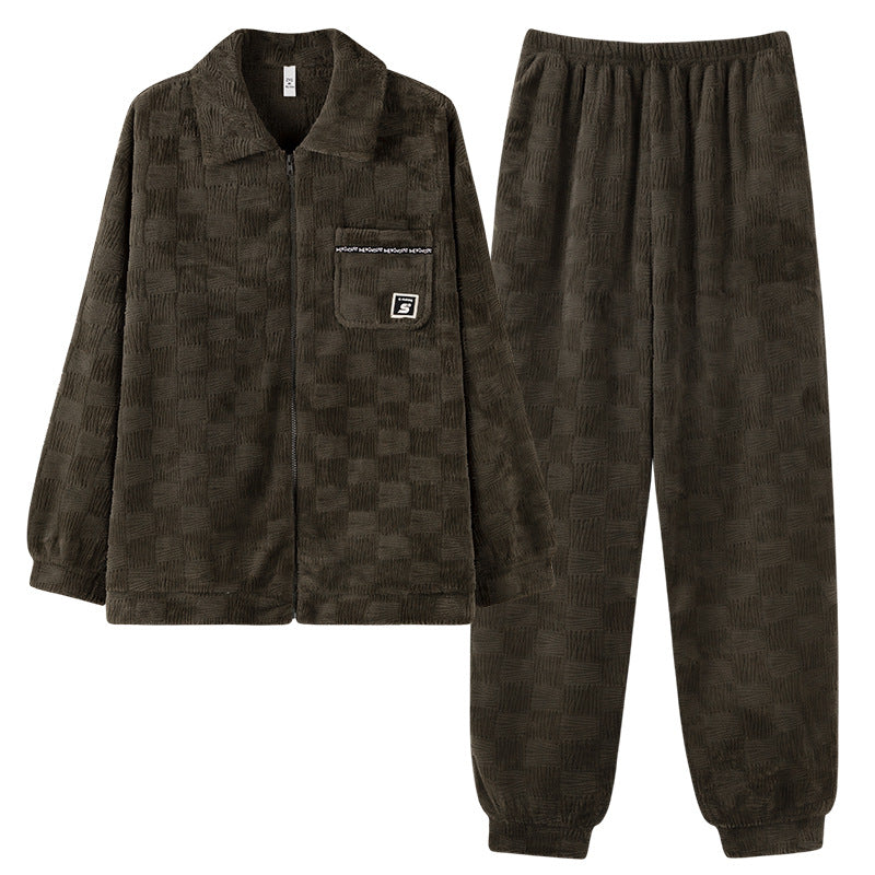 Men's Velvet Pajamas | Warm Winter Pajamas | Velour Set