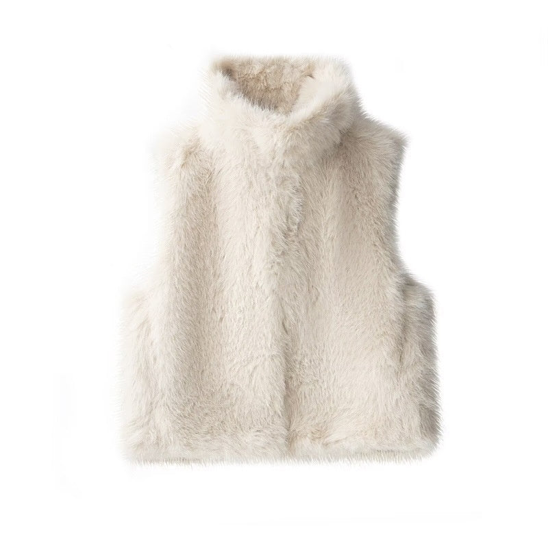 Damen Kunstfellweste Locker – Casual, Warm & Trendy