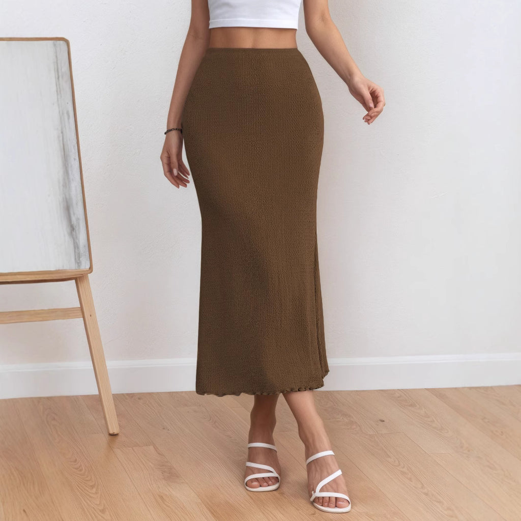 Eleganter Meerjungfrau Midirock – Figurbetonter Damen Bleistiftrock