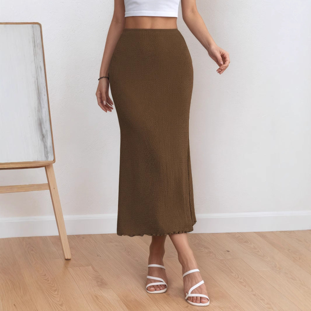 Eleganter Meerjungfrau Midirock – Figurbetonter Damen Bleistiftrock
