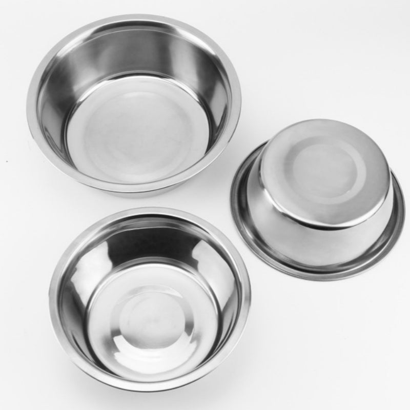 Stainless Steel Pet Bowl Dog Cat | robust hygienic non-slip