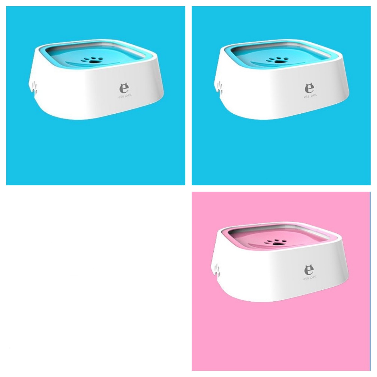 Pet Water Bowl for Dogs and Cats | Anti-Spill Slow Feeder 1.5L