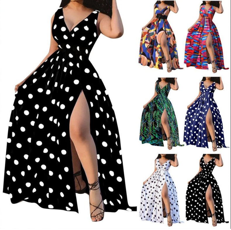 Sexy Plus-Size Party Dress with Belt – Elegant Club Dress with Slit